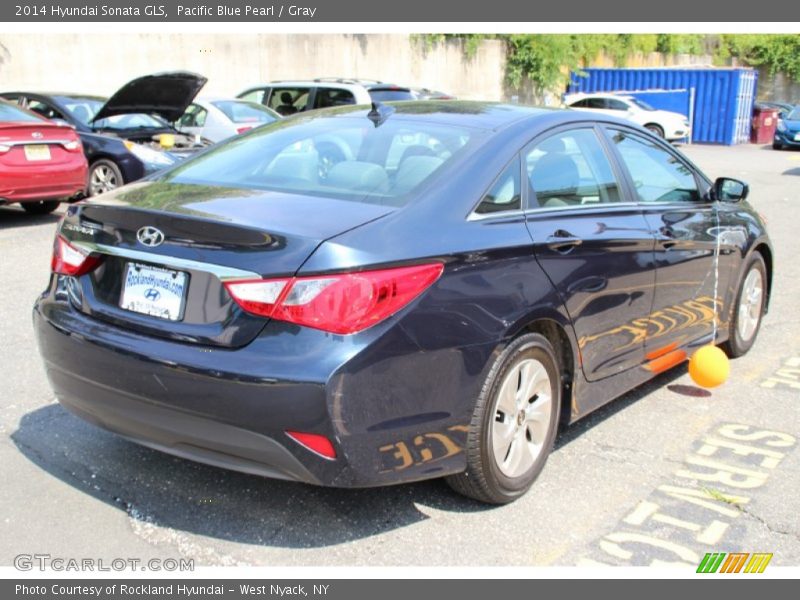 Pacific Blue Pearl / Gray 2014 Hyundai Sonata GLS