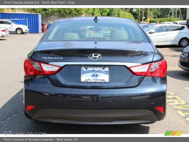 Pacific Blue Pearl / Gray 2014 Hyundai Sonata GLS