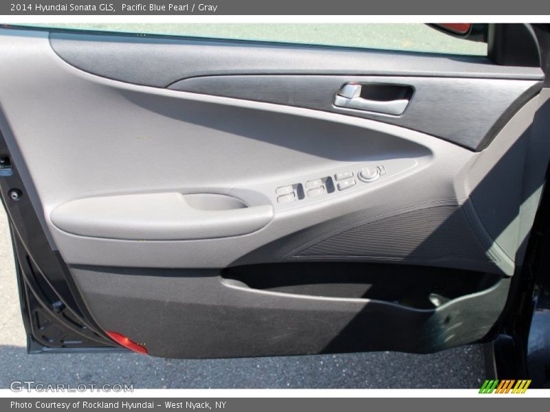 Pacific Blue Pearl / Gray 2014 Hyundai Sonata GLS