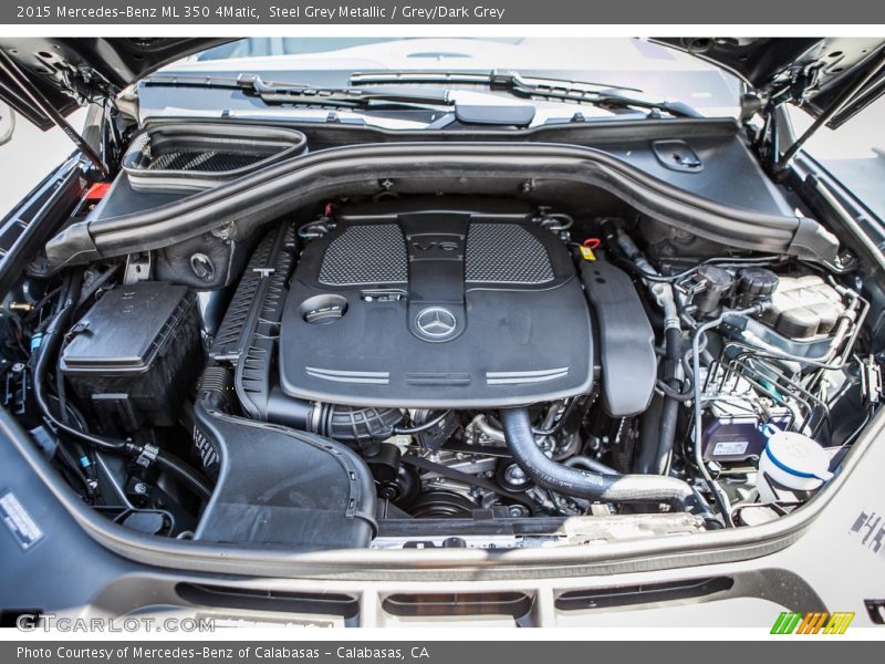 Steel Grey Metallic / Grey/Dark Grey 2015 Mercedes-Benz ML 350 4Matic