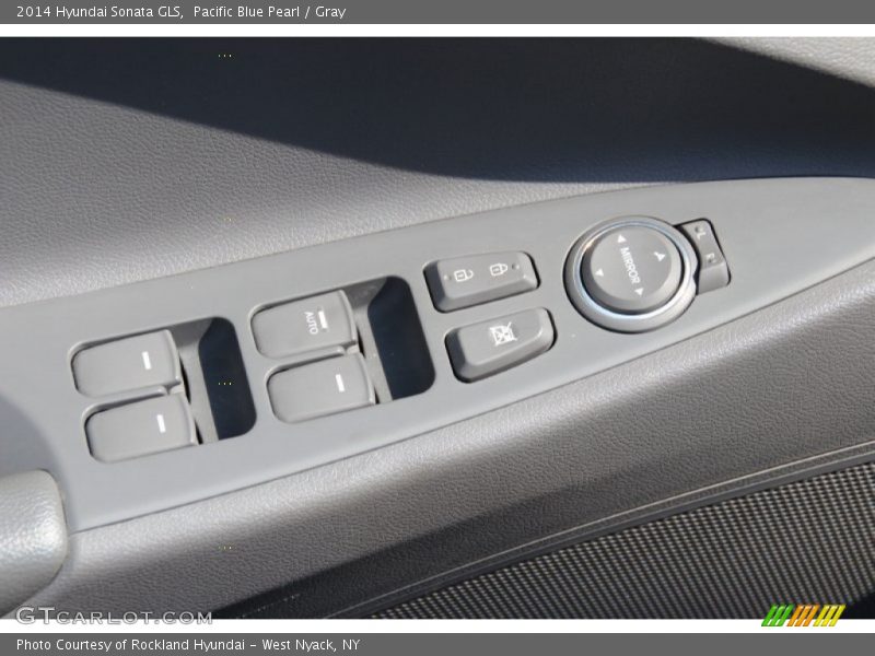 Pacific Blue Pearl / Gray 2014 Hyundai Sonata GLS