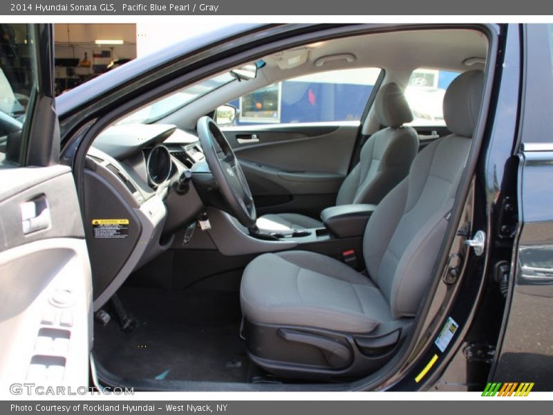 Pacific Blue Pearl / Gray 2014 Hyundai Sonata GLS