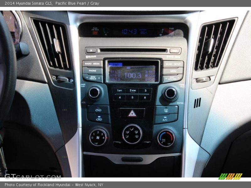 Pacific Blue Pearl / Gray 2014 Hyundai Sonata GLS