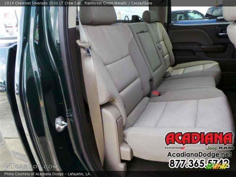 Rainforest Green Metallic / Cocoa/Dune 2014 Chevrolet Silverado 1500 LT Crew Cab