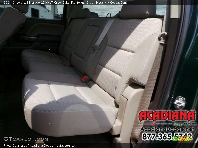 Rainforest Green Metallic / Cocoa/Dune 2014 Chevrolet Silverado 1500 LT Crew Cab