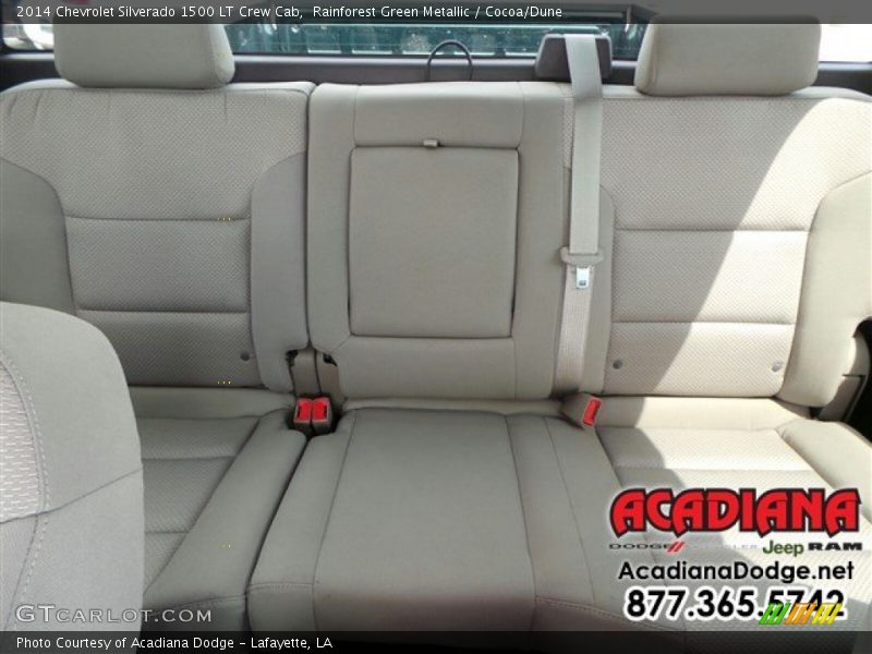 Rainforest Green Metallic / Cocoa/Dune 2014 Chevrolet Silverado 1500 LT Crew Cab