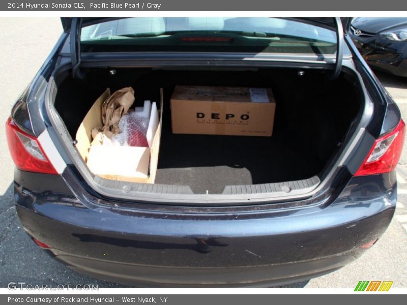 Pacific Blue Pearl / Gray 2014 Hyundai Sonata GLS