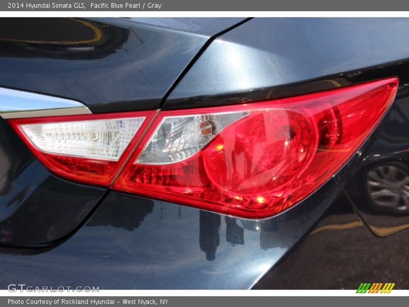 Pacific Blue Pearl / Gray 2014 Hyundai Sonata GLS