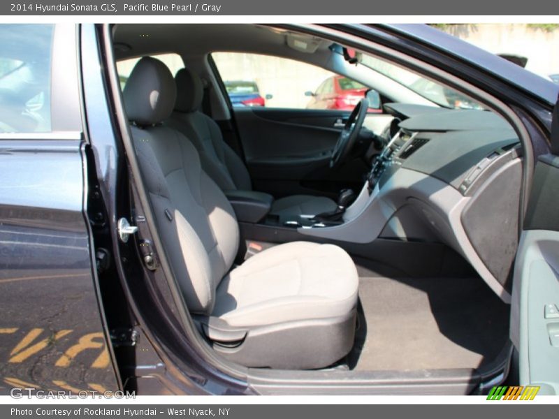 Pacific Blue Pearl / Gray 2014 Hyundai Sonata GLS