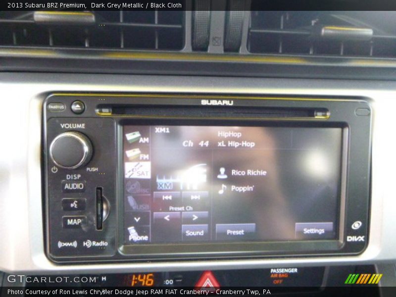 Dark Grey Metallic / Black Cloth 2013 Subaru BRZ Premium