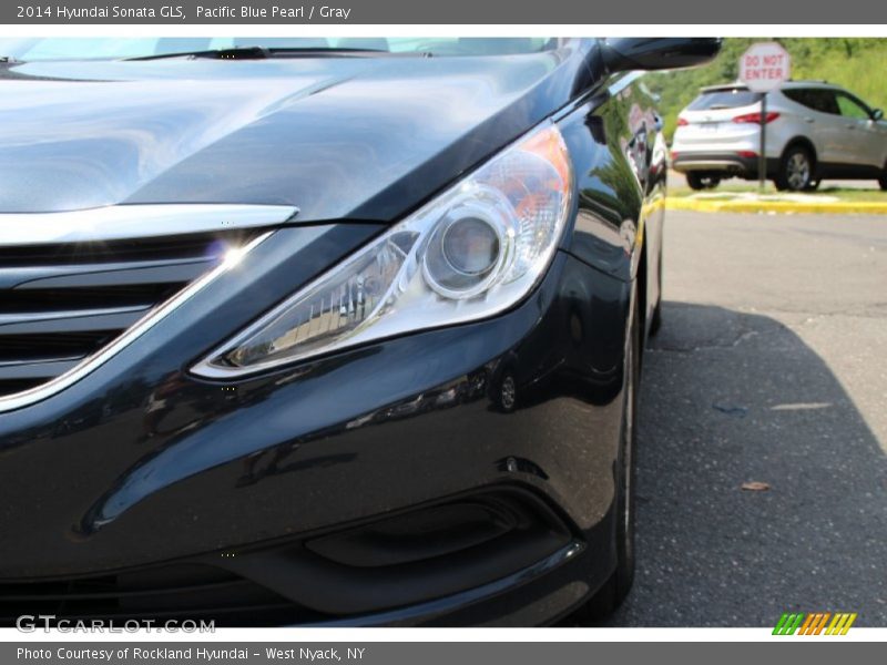 Pacific Blue Pearl / Gray 2014 Hyundai Sonata GLS
