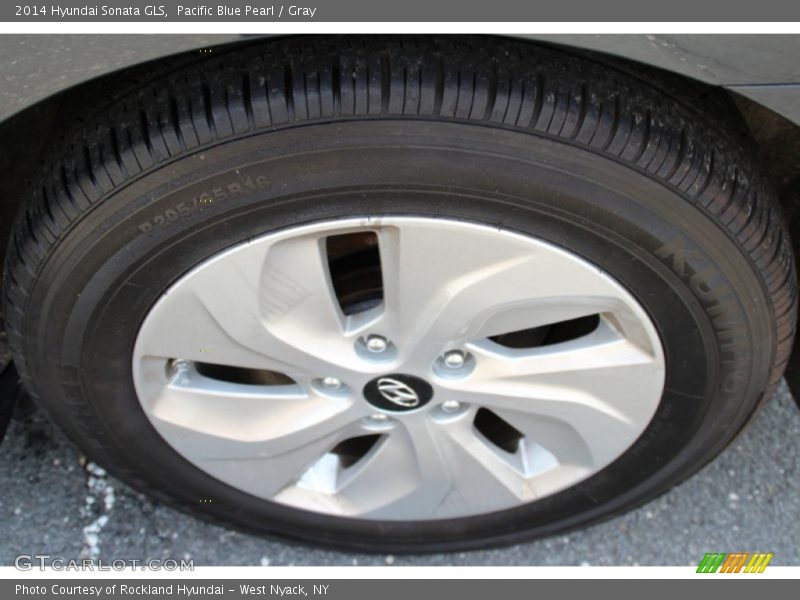Pacific Blue Pearl / Gray 2014 Hyundai Sonata GLS