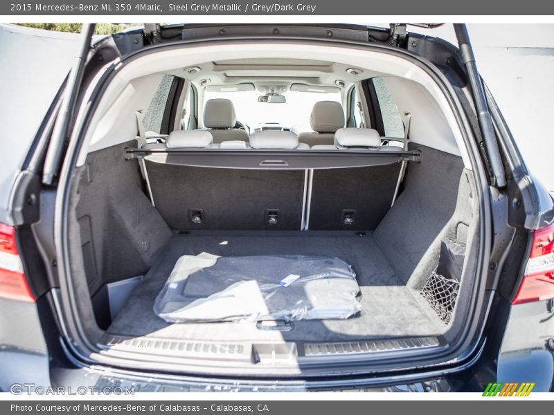 Steel Grey Metallic / Grey/Dark Grey 2015 Mercedes-Benz ML 350 4Matic