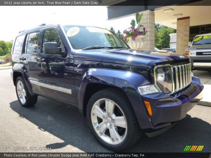 True Blue Pearl / Dark Slate Gray 2012 Jeep Liberty Jet 4x4