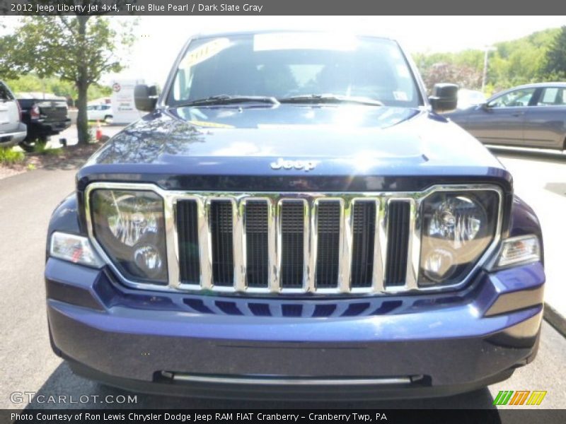 True Blue Pearl / Dark Slate Gray 2012 Jeep Liberty Jet 4x4