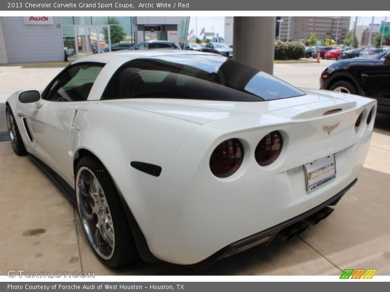 Arctic White / Red 2013 Chevrolet Corvette Grand Sport Coupe