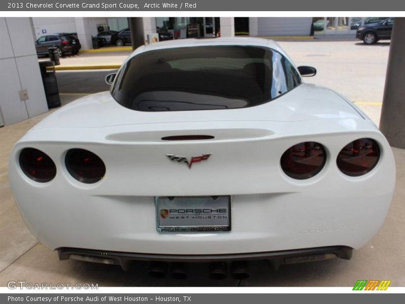 Arctic White / Red 2013 Chevrolet Corvette Grand Sport Coupe