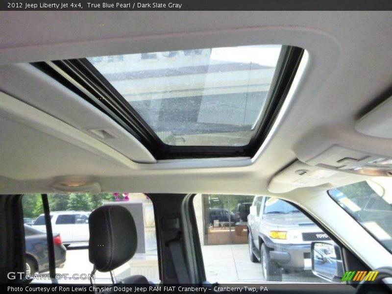 True Blue Pearl / Dark Slate Gray 2012 Jeep Liberty Jet 4x4