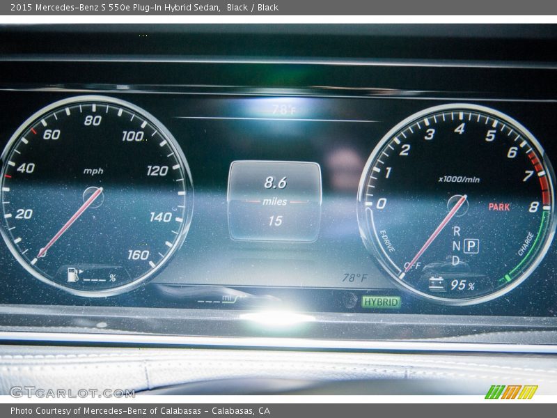  2015 S 550e Plug-In Hybrid Sedan 550e Plug-In Hybrid Sedan Gauges