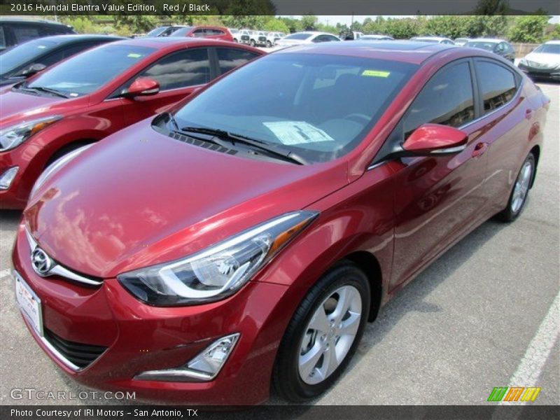 Red / Black 2016 Hyundai Elantra Value Edition