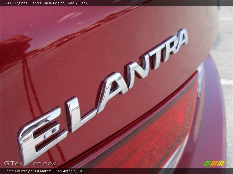 Red / Black 2016 Hyundai Elantra Value Edition