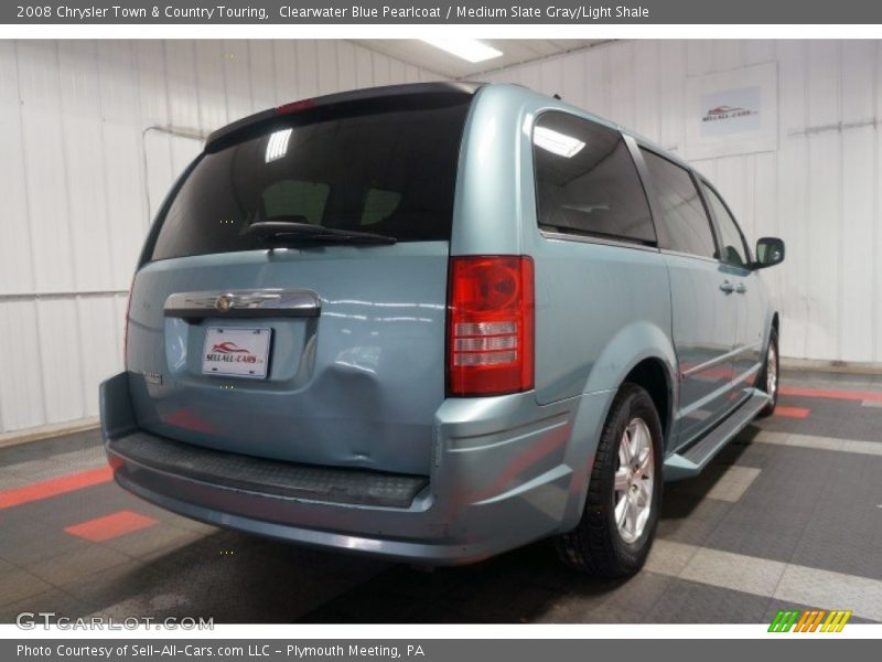 Clearwater Blue Pearlcoat / Medium Slate Gray/Light Shale 2008 Chrysler Town & Country Touring