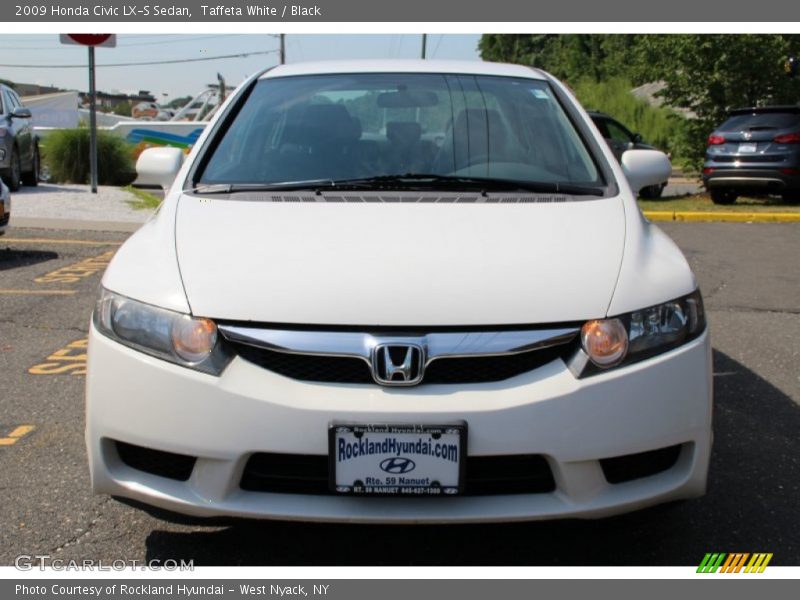 Taffeta White / Black 2009 Honda Civic LX-S Sedan