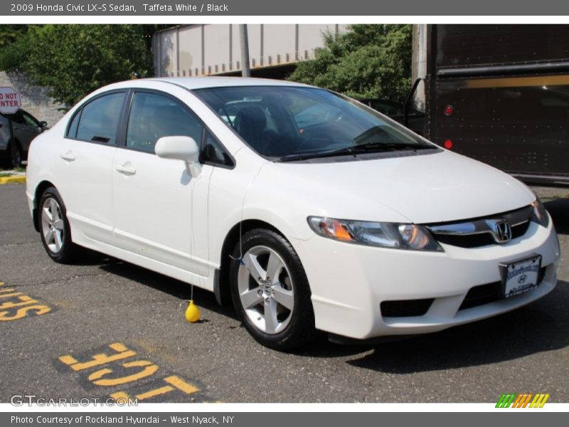 Taffeta White / Black 2009 Honda Civic LX-S Sedan