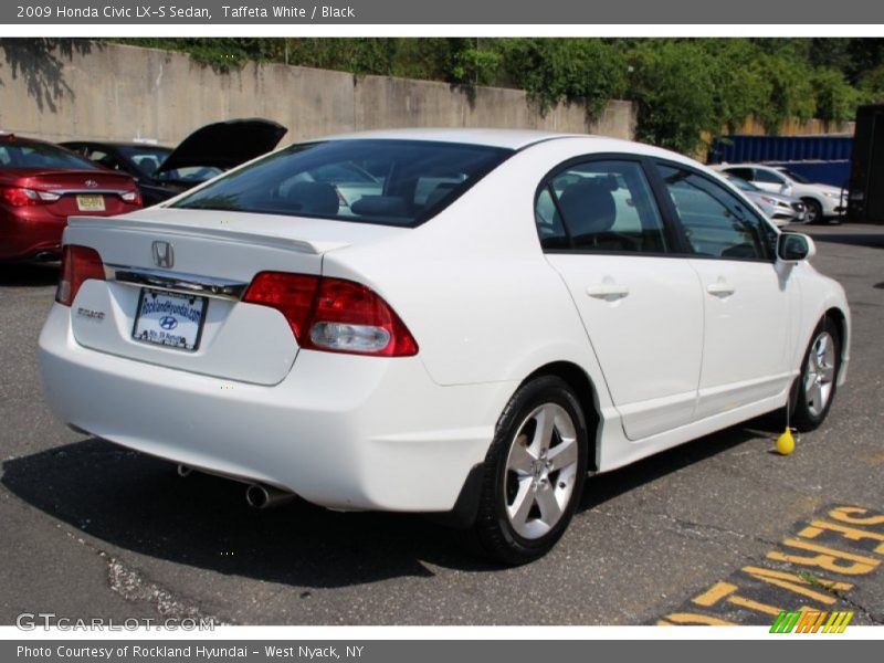 Taffeta White / Black 2009 Honda Civic LX-S Sedan
