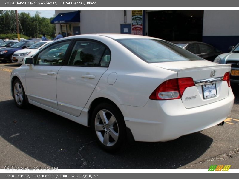 Taffeta White / Black 2009 Honda Civic LX-S Sedan