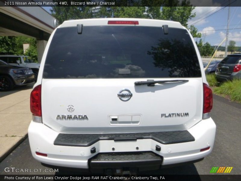 Blizzard White / Charcoal 2011 Nissan Armada Platinum 4WD