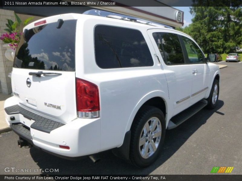 Blizzard White / Charcoal 2011 Nissan Armada Platinum 4WD