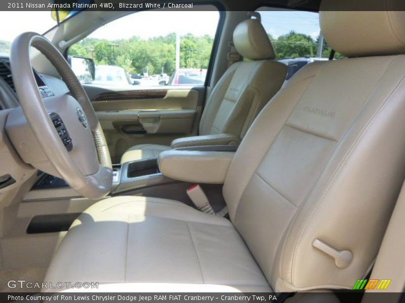 Blizzard White / Charcoal 2011 Nissan Armada Platinum 4WD