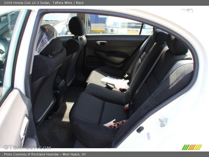 Taffeta White / Black 2009 Honda Civic LX-S Sedan