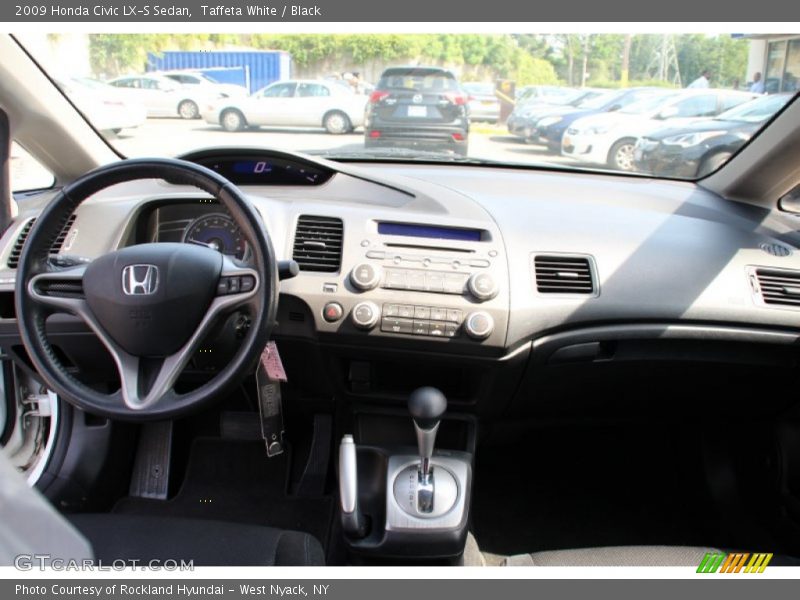 Taffeta White / Black 2009 Honda Civic LX-S Sedan