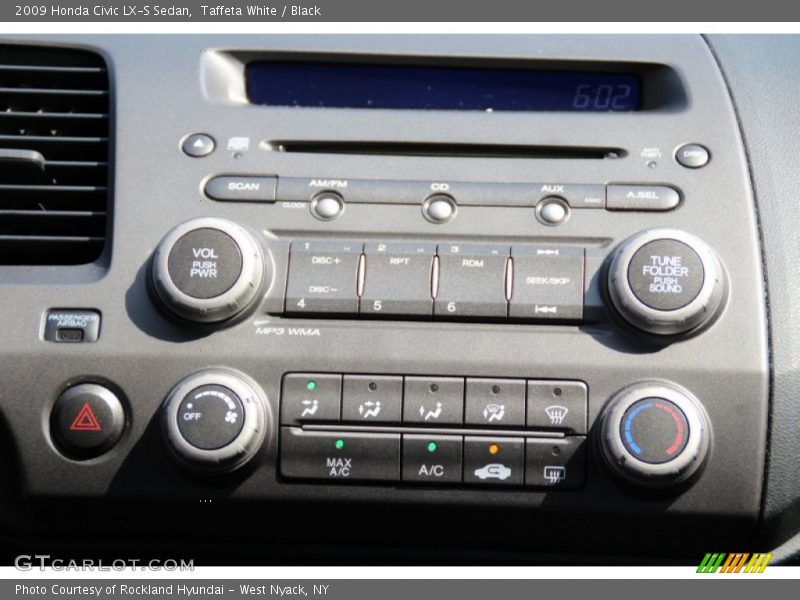 Taffeta White / Black 2009 Honda Civic LX-S Sedan