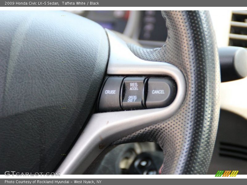 Taffeta White / Black 2009 Honda Civic LX-S Sedan