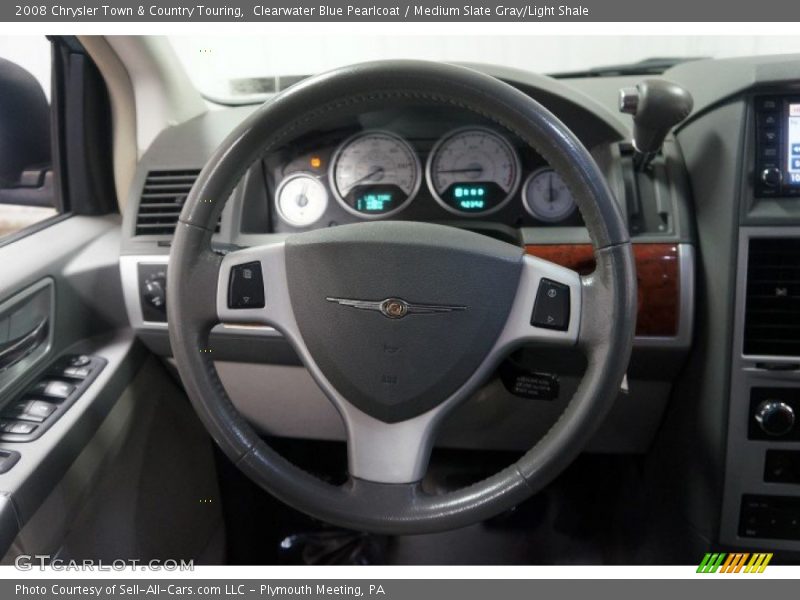 Clearwater Blue Pearlcoat / Medium Slate Gray/Light Shale 2008 Chrysler Town & Country Touring