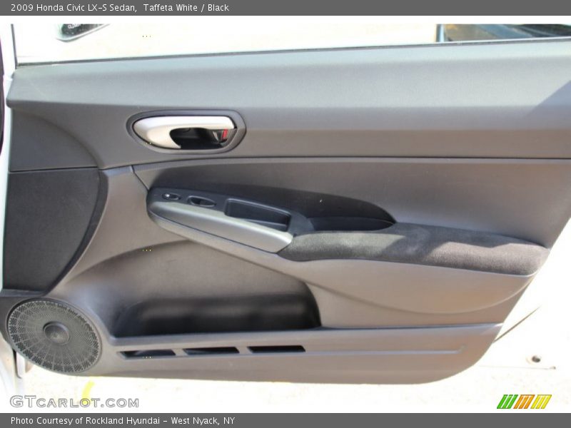 Taffeta White / Black 2009 Honda Civic LX-S Sedan