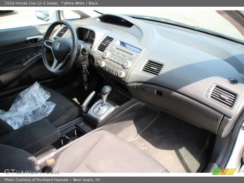Taffeta White / Black 2009 Honda Civic LX-S Sedan