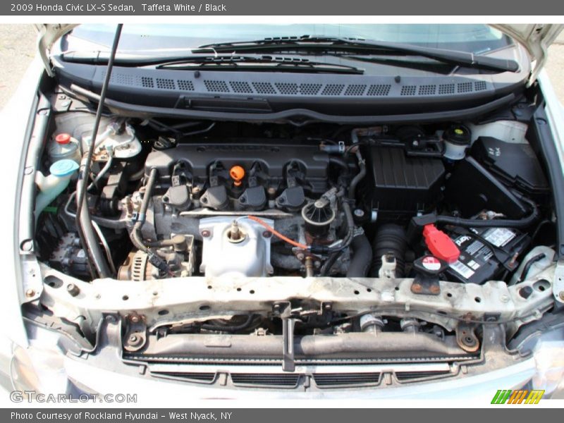 Taffeta White / Black 2009 Honda Civic LX-S Sedan