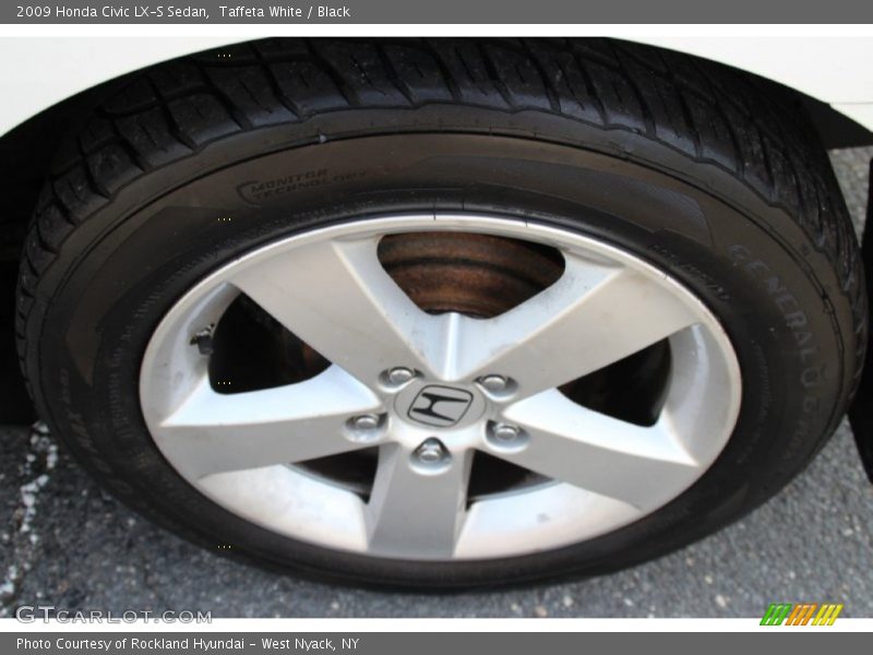 Taffeta White / Black 2009 Honda Civic LX-S Sedan