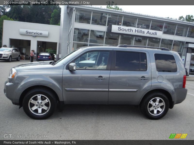 Sterling Gray Metallic / Gray 2009 Honda Pilot Touring 4WD