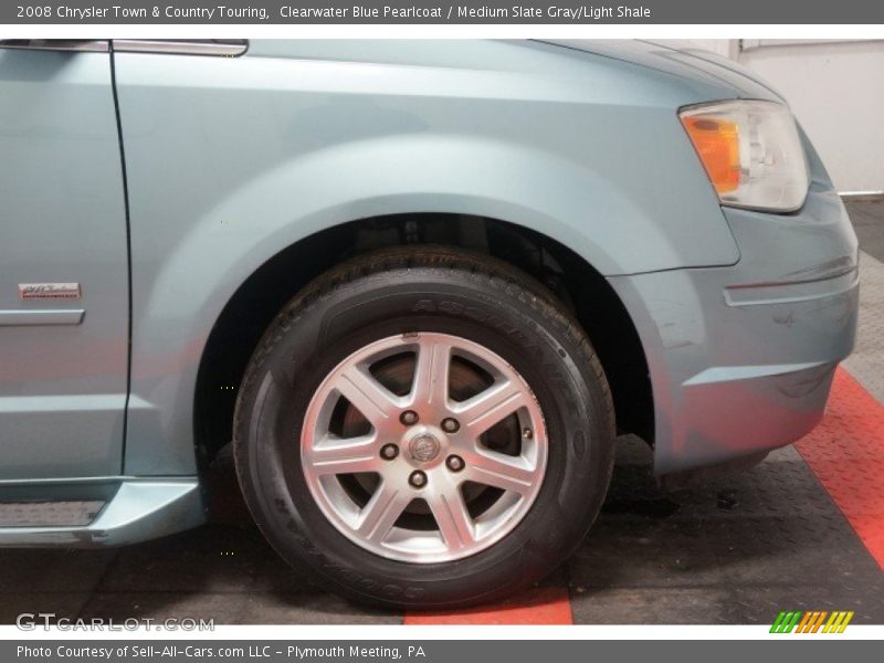 Clearwater Blue Pearlcoat / Medium Slate Gray/Light Shale 2008 Chrysler Town & Country Touring