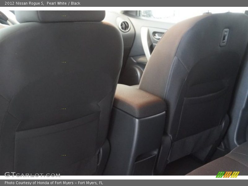 Pearl White / Black 2012 Nissan Rogue S