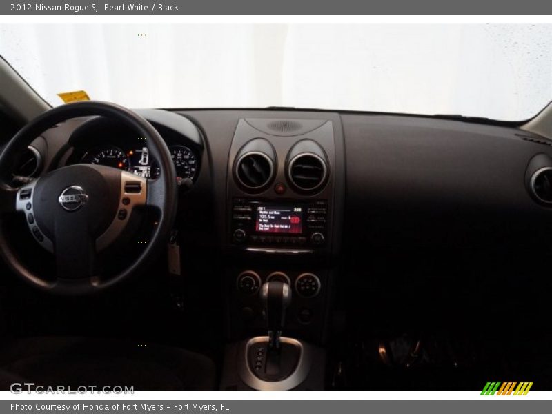 Pearl White / Black 2012 Nissan Rogue S
