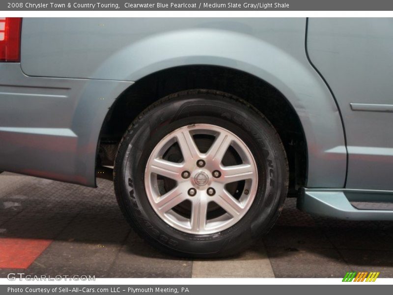 Clearwater Blue Pearlcoat / Medium Slate Gray/Light Shale 2008 Chrysler Town & Country Touring