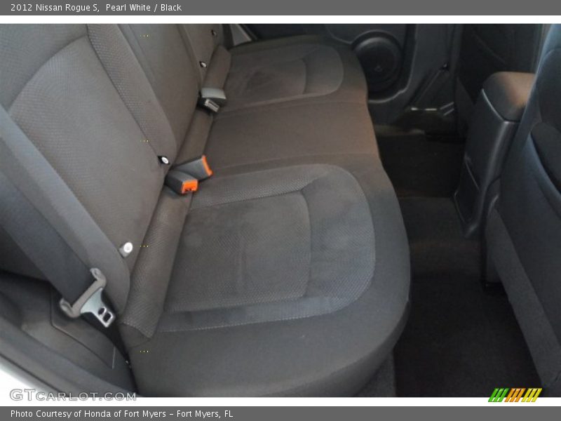 Pearl White / Black 2012 Nissan Rogue S