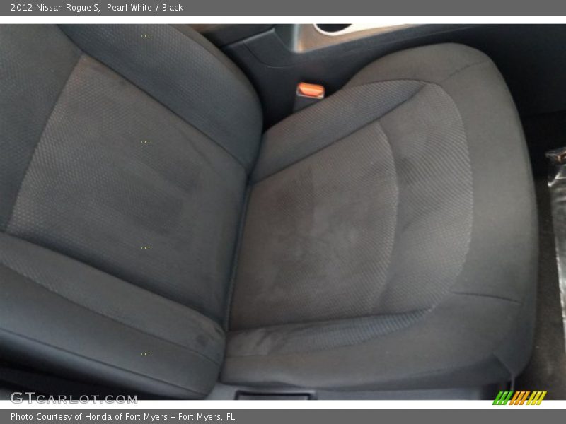 Pearl White / Black 2012 Nissan Rogue S