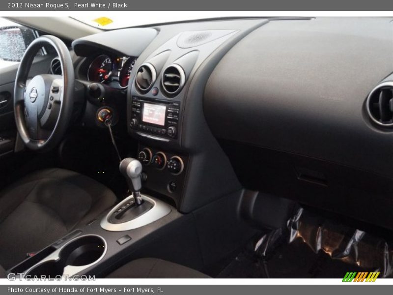 Pearl White / Black 2012 Nissan Rogue S